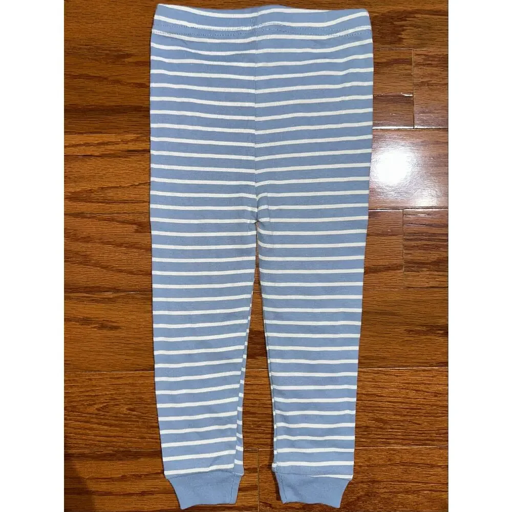 NWT Chickpea Pajamas Baby Boys Woodland Forest Striped Cotton Pajama Set 18M